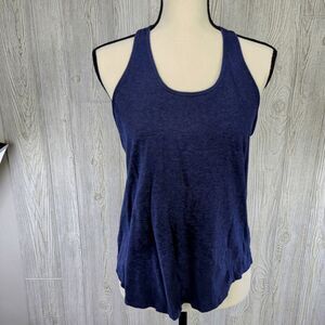 Rainbeau Women’s Medium Navy Blue Athletic Tank Top Shirt Racerback